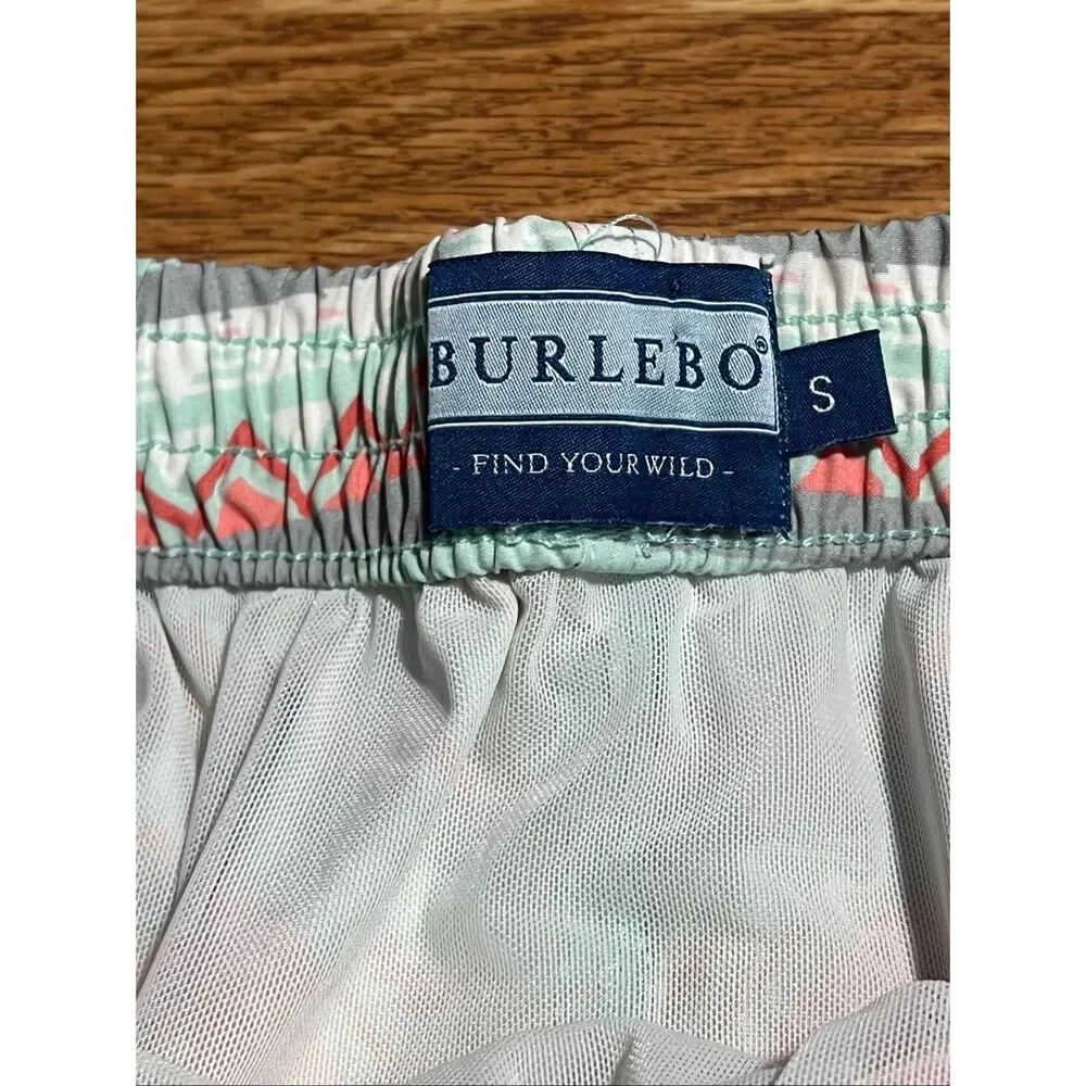 Burlebo Mens Aztec Swim Trunks Shorts Small